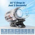 Car Clip on Air Conditioner Fan Portable Mini Personal Fan for Vehicle Umbrella Office Beach Shirt Camping Waist