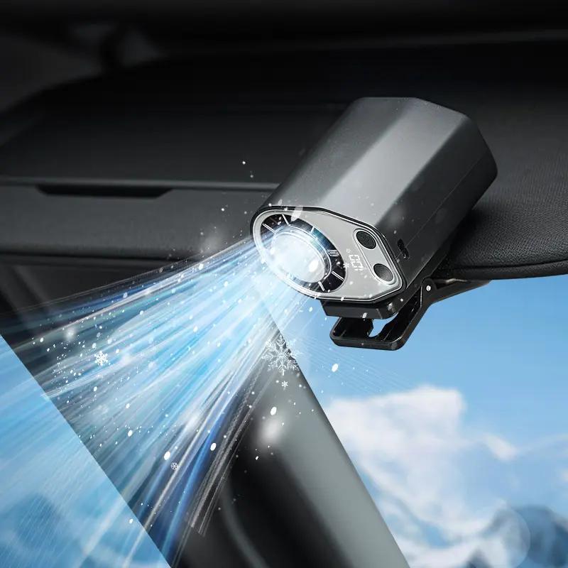 Car Clip on Air Conditioner Fan Portable Mini Personal Fan for Vehicle Umbrella Office Beach Shirt Camping Waist