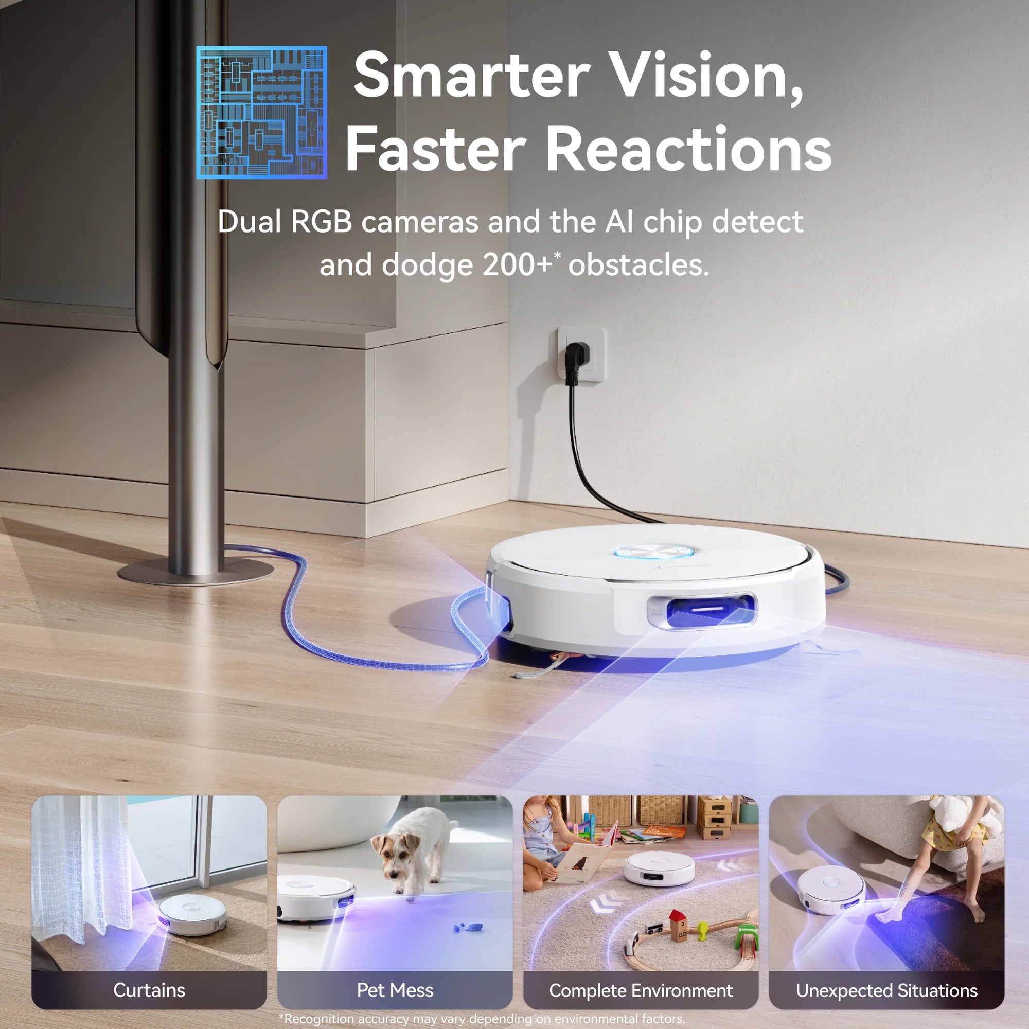 Smart Robot Vacuum and Mop Cleaner – Powerful Suction, Intelligent Navigation & Self-Cleaning Station for Effortless Home Cleaning