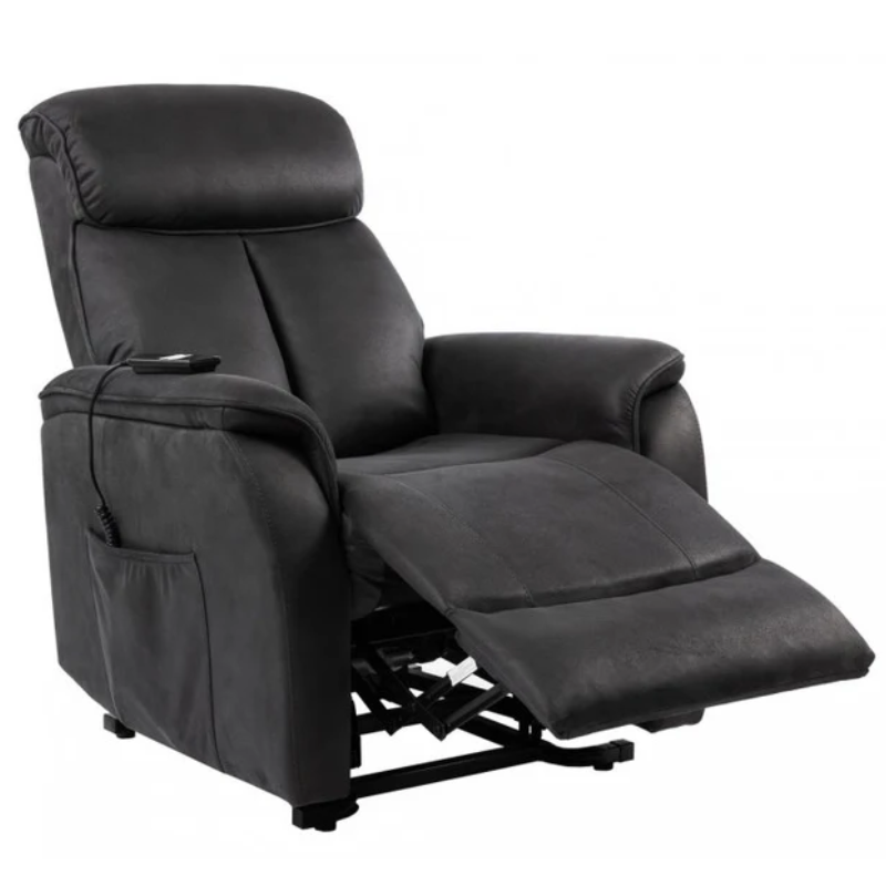 Electric Power Lift Recliner Chair with Remote Control – Living Room Reclining Sofa with Extendable Footrest & Side Pocket