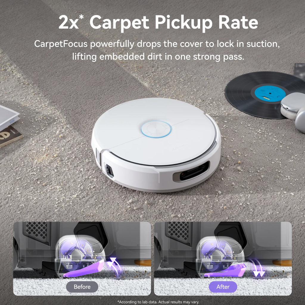 Smart Robot Vacuum and Mop Cleaner – Powerful Suction, Intelligent Navigation & Self-Cleaning Station for Effortless Home Cleaning
