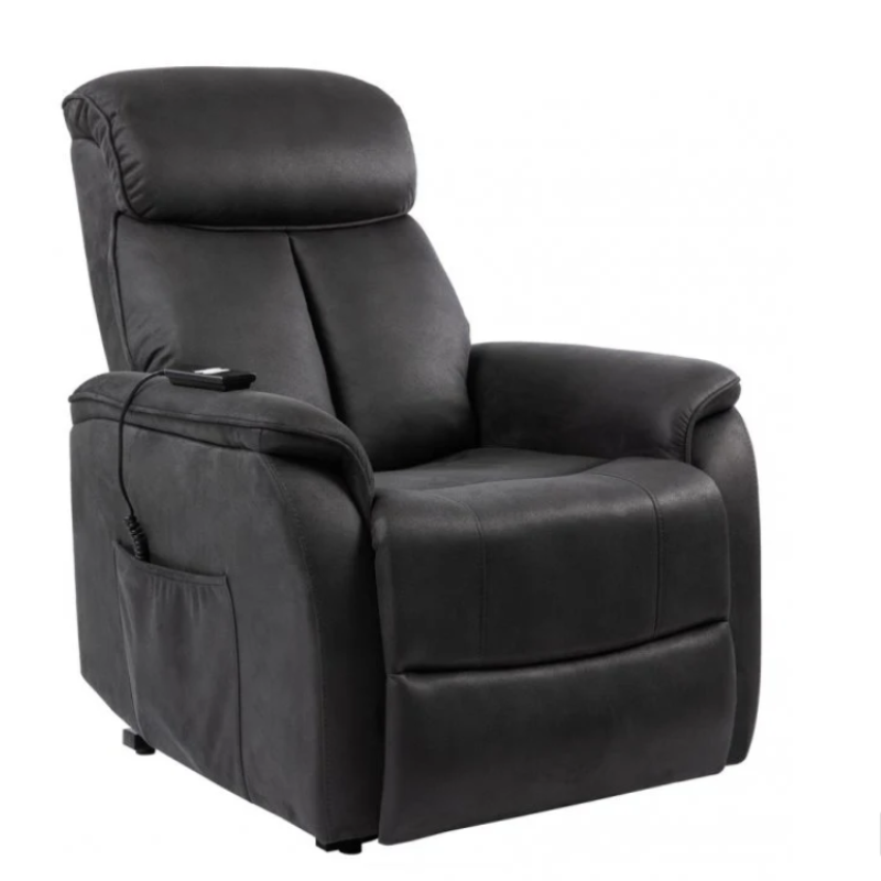 Electric Power Lift Recliner Chair with Remote Control – Living Room Reclining Sofa with Extendable Footrest & Side Pocket