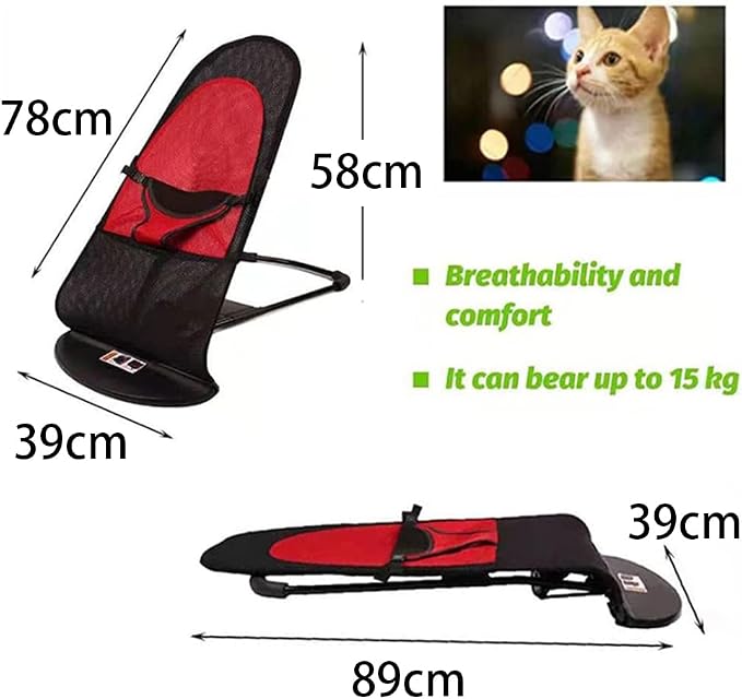 Dog Rocking Chair, Portable Pet Hammock, Small Dog Pet Bed, Portable Elevated Cat Bed, Outdoor Swing for Small Pet Rocking Bed