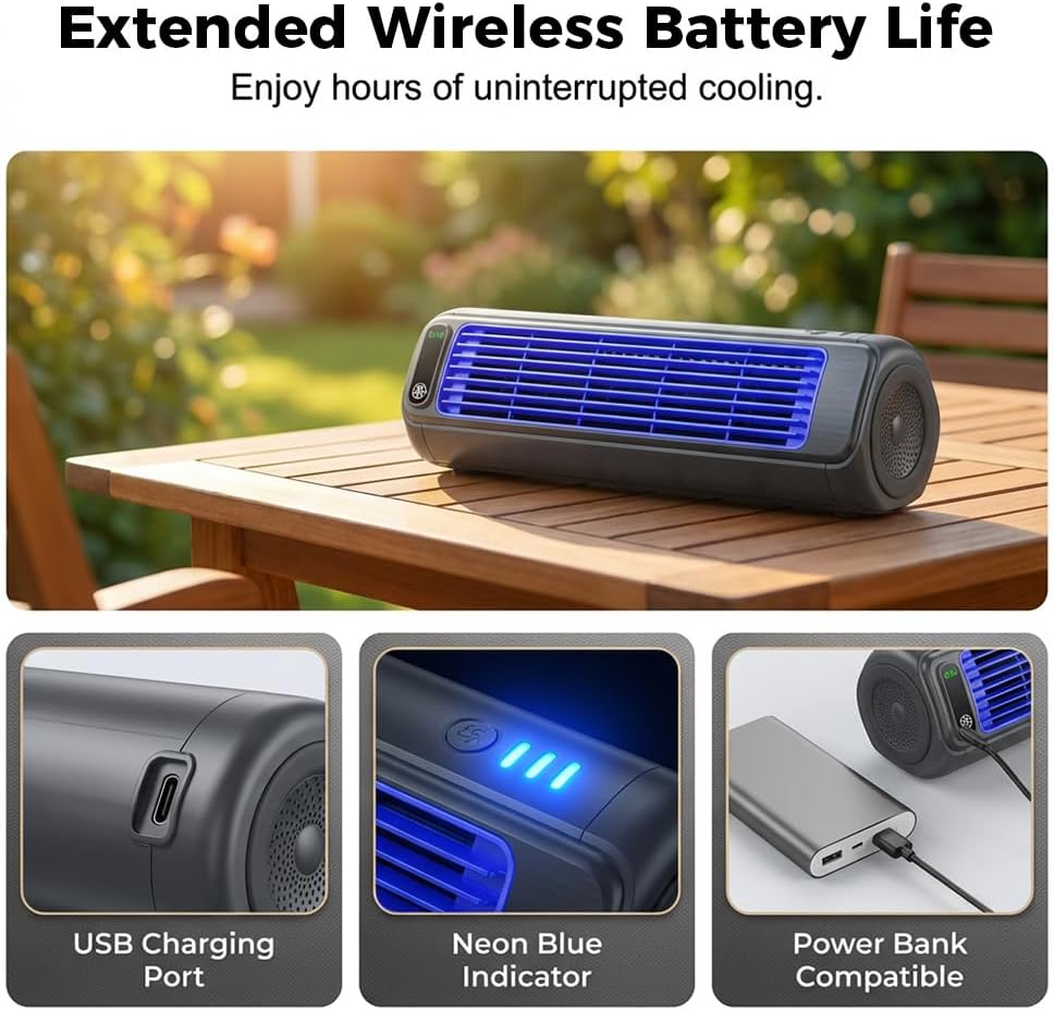Portable Air Conditioner Cooling Fan, 2026 New Cooling Fan with 3 Speeds, Quiet Mini Air Conditioner, Portable Mini Air Conditioners Fan for Home Office
