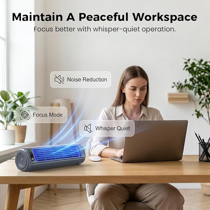 Portable Air Conditioner Cooling Fan, 2026 New Cooling Fan with 3 Speeds, Quiet Mini Air Conditioner, Portable Mini Air Conditioners Fan for Home Office