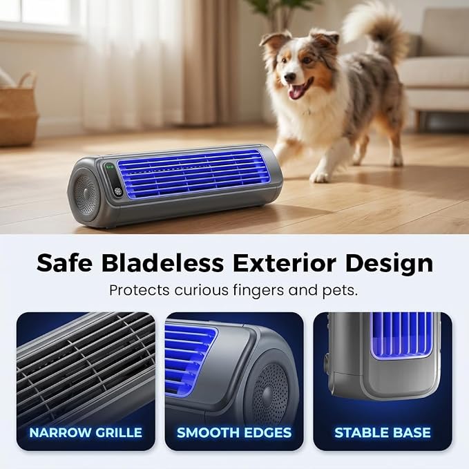 Portable Air Conditioner Cooling Fan, 2026 New Cooling Fan with 3 Speeds, Quiet Mini Air Conditioner, Portable Mini Air Conditioners Fan for Home Office