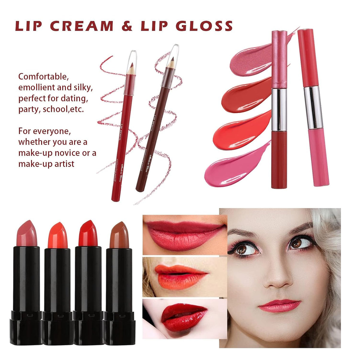 All in One Makeup Kit for Teens, 106 Pcs Professional Makeup Kit for Women Full Kit, Include Eyeshadow Palette, Lipstick Set, Concealer, Foundation, Lipgloss, Make-up Brush