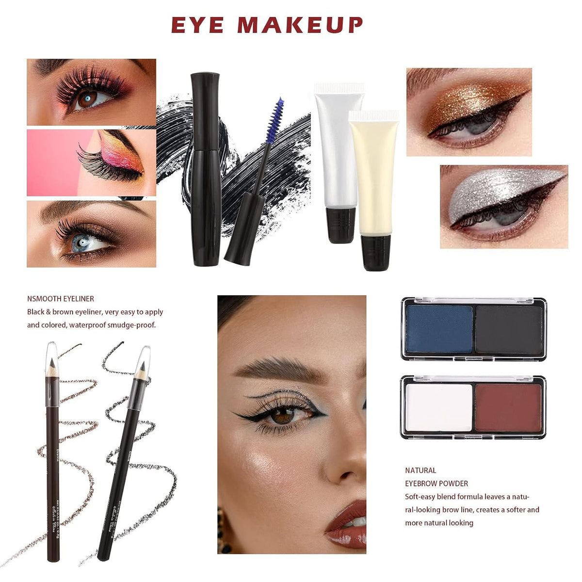 All in One Makeup Kit for Teens, 106 Pcs Professional Makeup Kit for Women Full Kit, Include Eyeshadow Palette, Lipstick Set, Concealer, Foundation, Lipgloss, Make-up Brush