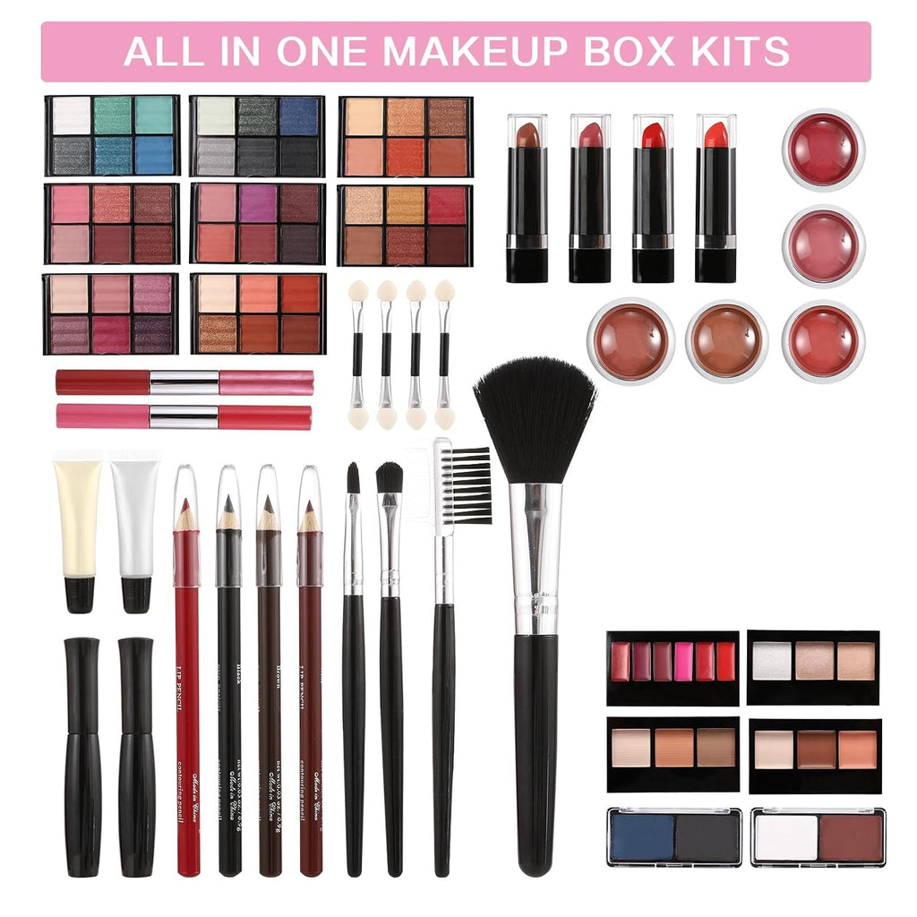All in One Makeup Kit for Teens, 106 Pcs Professional Makeup Kit for Women Full Kit, Include Eyeshadow Palette, Lipstick Set, Concealer, Foundation, Lipgloss, Make-up Brush
