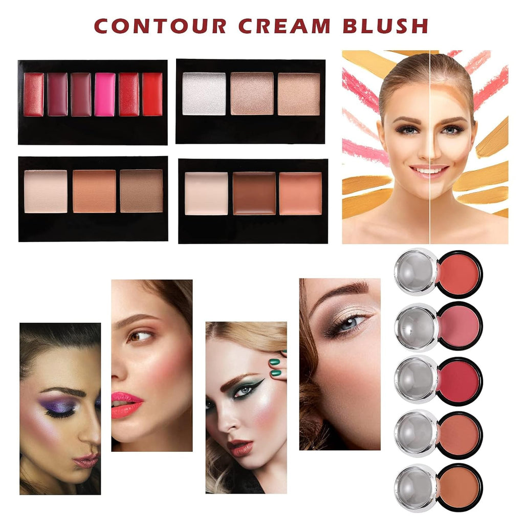 All in One Makeup Kit for Teens, 106 Pcs Professional Makeup Kit for Women Full Kit, Include Eyeshadow Palette, Lipstick Set, Concealer, Foundation, Lipgloss, Make-up Brush
