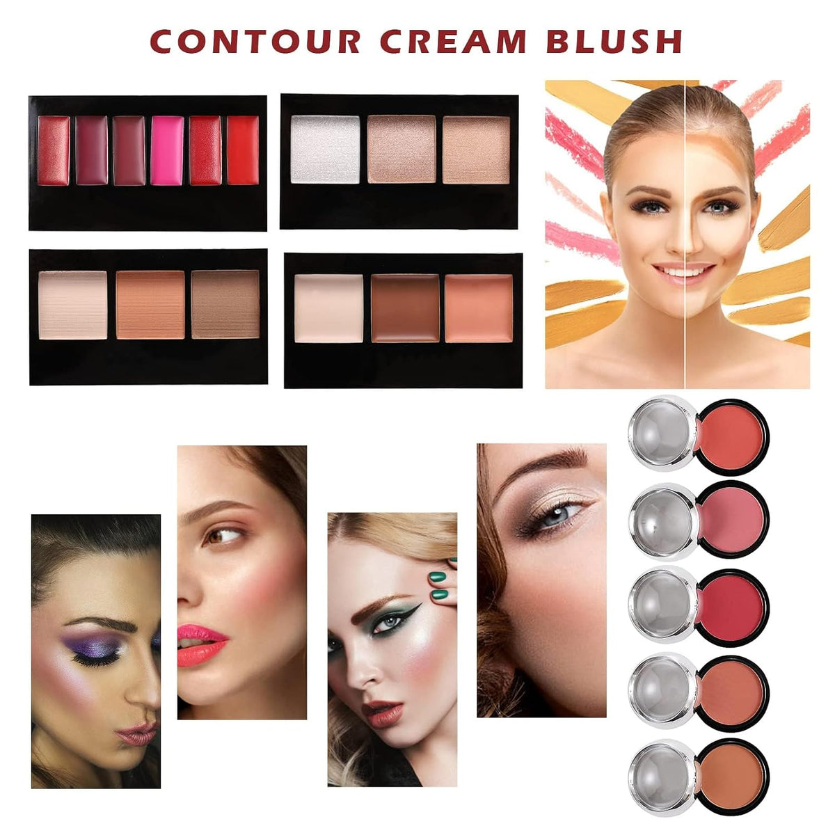 All in One Makeup Kit for Teens, 106 Pcs Professional Makeup Kit for Women Full Kit, Include Eyeshadow Palette, Lipstick Set, Concealer, Foundation, Lipgloss, Make-up Brush