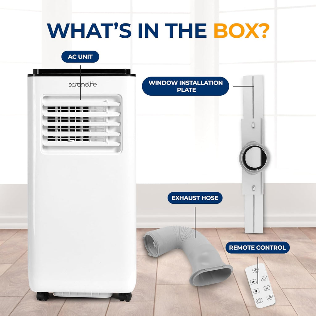 Portable Air Conditioner, 3-in-1 Compact Standing Air Conditioner , Floor AC Unit with LCD Remote Control, Auto Mode, Low Noise with Wrapped Compressor