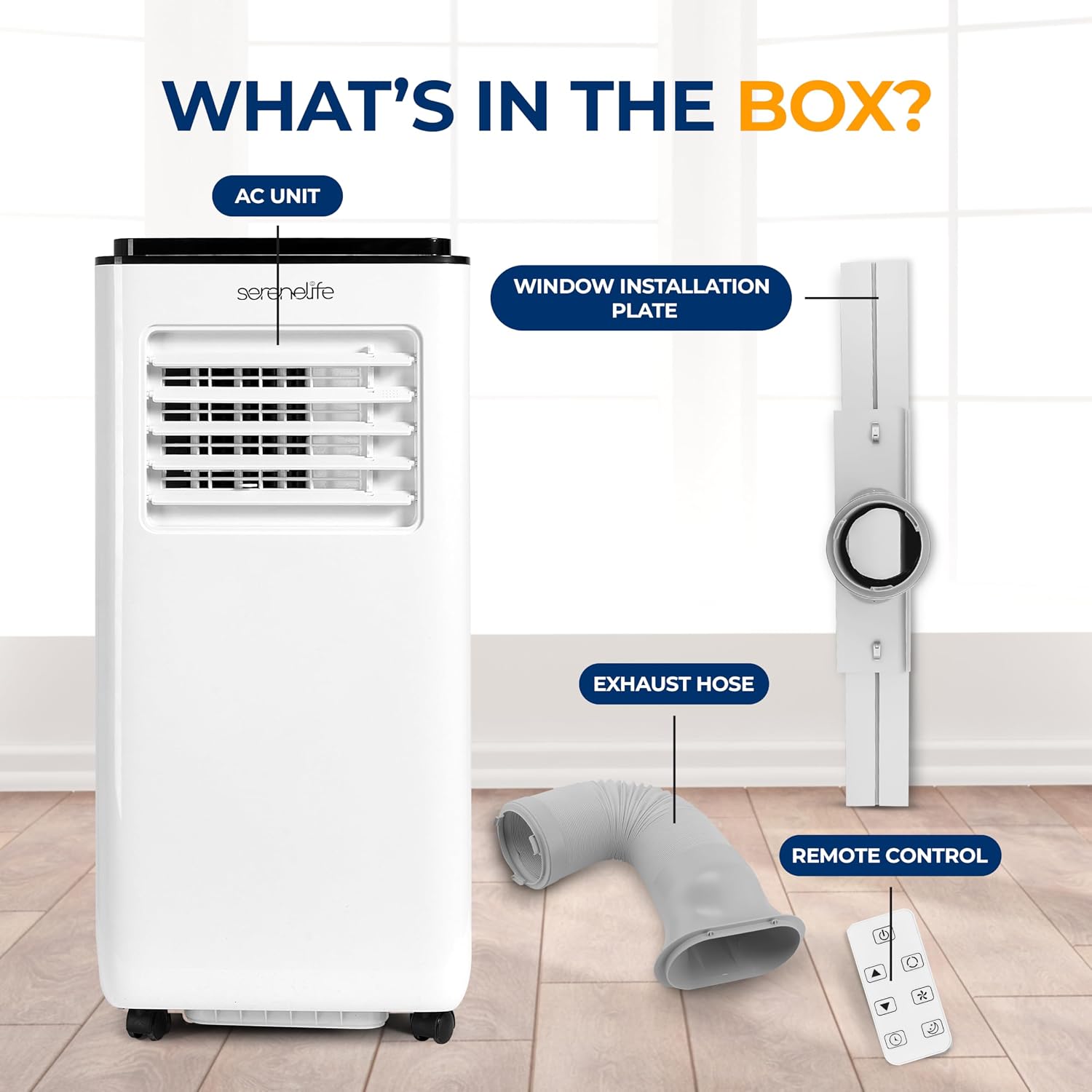 Portable Air Conditioner, 3-in-1 Compact Standing Air Conditioner , Floor AC Unit with LCD Remote Control, Auto Mode, Low Noise with Wrapped Compressor