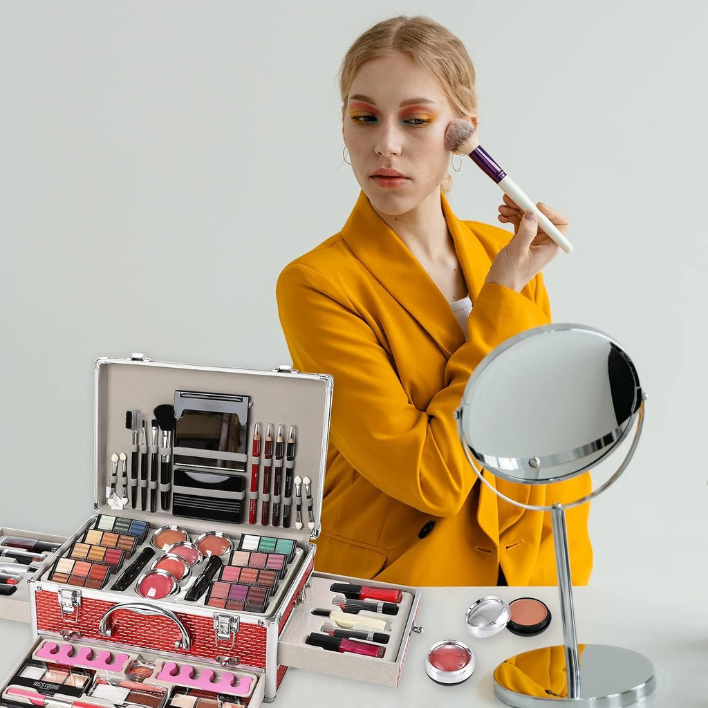 All in One Makeup Kit for Teens, 106 Pcs Professional Makeup Kit for Women Full Kit, Include Eyeshadow Palette, Lipstick Set, Concealer, Foundation, Lipgloss, Make-up Brush