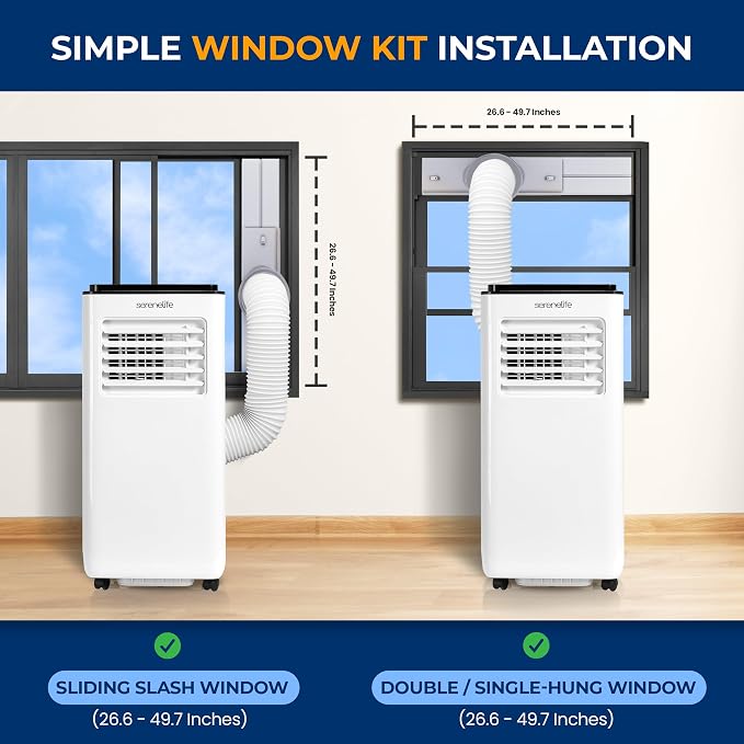 Portable Air Conditioner, 3-in-1 Compact Standing Air Conditioner , Floor AC Unit with LCD Remote Control, Auto Mode, Low Noise with Wrapped Compressor