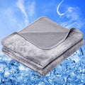 Cooling Blanket Queen Size, Cooling Blankets for Hot Sleepers, Absorbs Heat to Keep Adults Cool For Summer Nights Sweats, Thin Cold Lightweight Blanket for Couch Bed, All Season Use