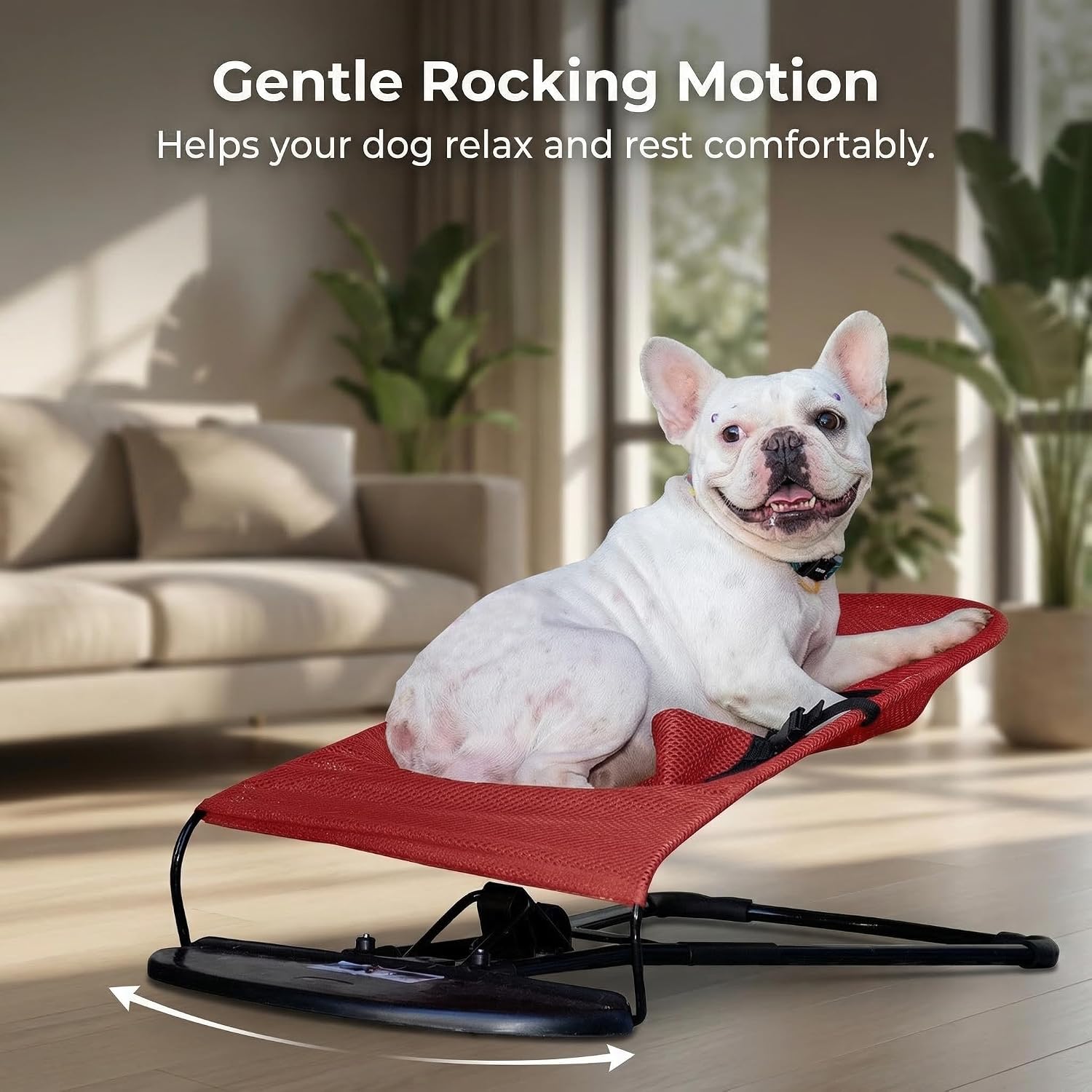 Dog Rocking Chair, Portable Pet Hammock, Small Dog Pet Bed, Portable Elevated Cat Bed, Outdoor Swing for Small Pet Rocking Bed