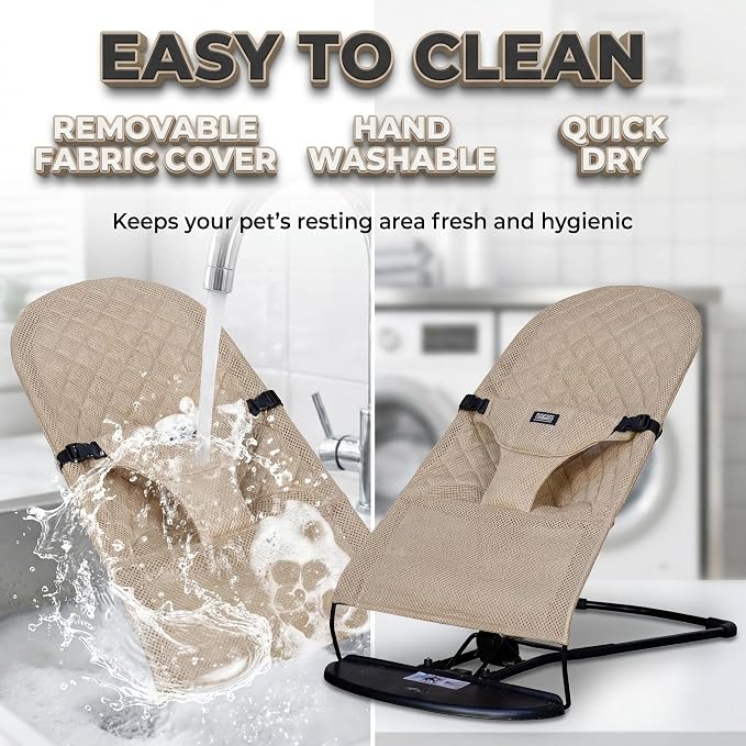 Dog Rocking Chair, Portable Pet Hammock, Small Dog Pet Bed, Portable Elevated Cat Bed, Outdoor Swing for Small Pet Rocking Bed