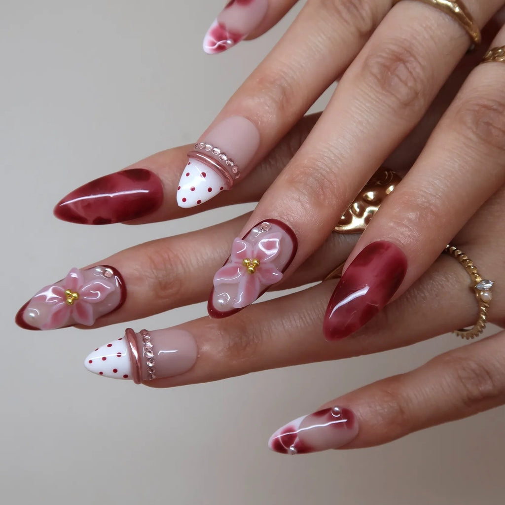 Glamorous Press-On Nails Collection – Rhinestones, Cat-Eye & Artistic Designs