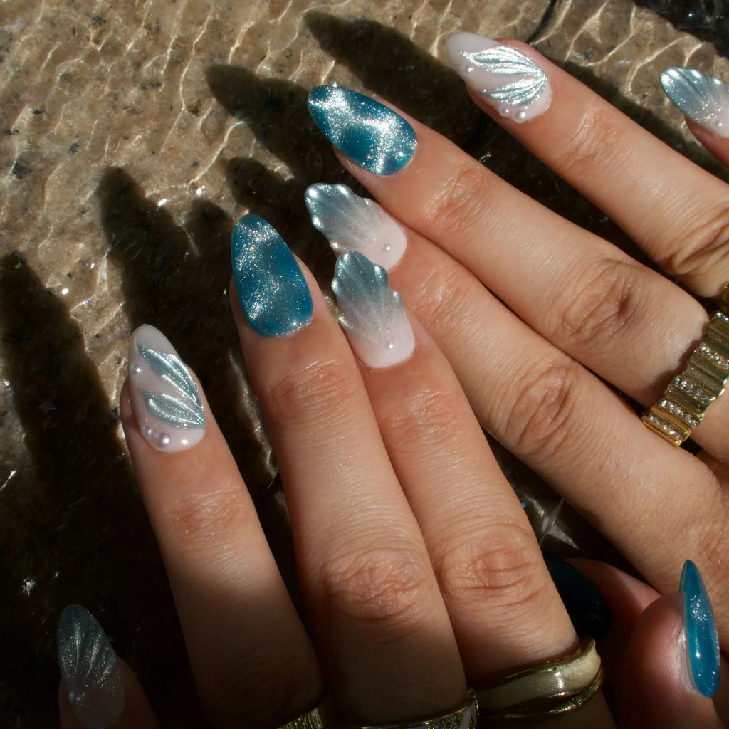 Glamorous Press-On Nails Collection – Rhinestones, Cat-Eye & Artistic Designs