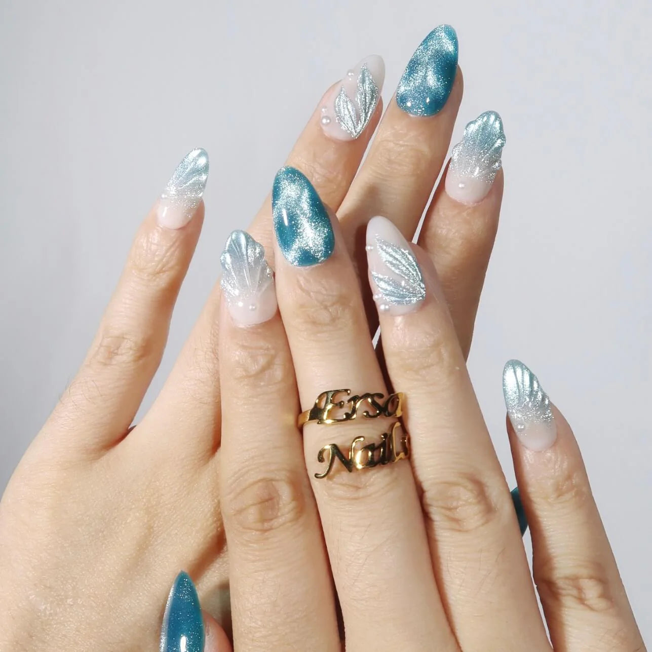 Glamorous Press-On Nails Collection – Rhinestones, Cat-Eye & Artistic Designs