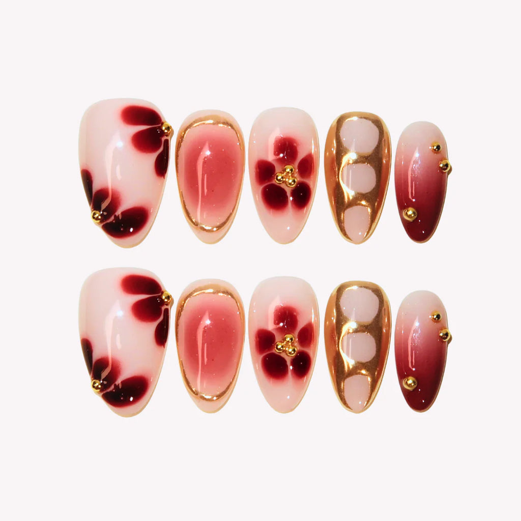 Glamorous Press-On Nails Collection – Rhinestones, Cat-Eye & Artistic Designs