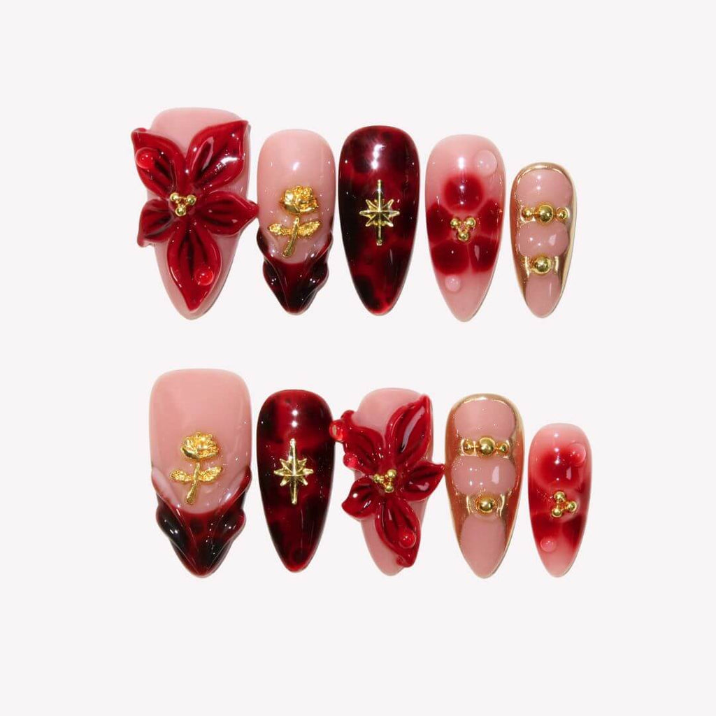 Glamorous Press-On Nails Collection – Rhinestones, Cat-Eye & Artistic Designs
