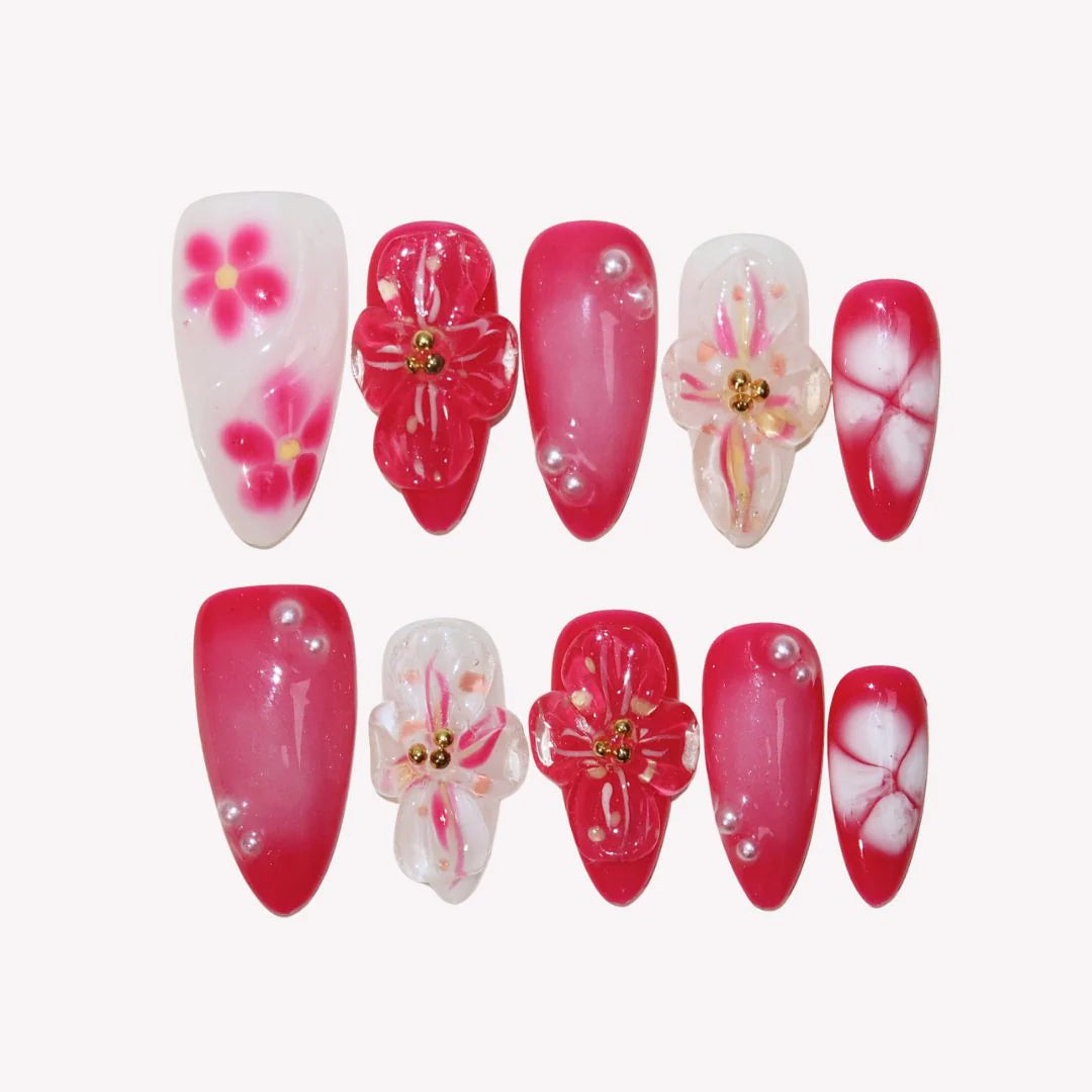Glamorous Press-On Nails Collection – Rhinestones, Cat-Eye & Artistic Designs
