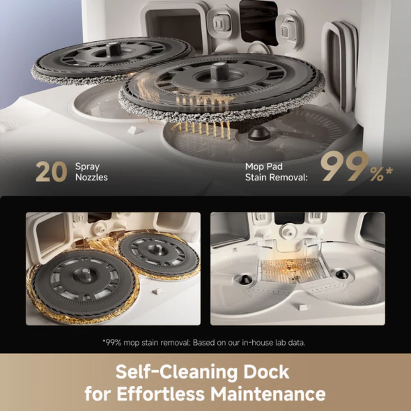 Smart Robot Vacuum and Mop Cleaner – 19,000Pa Powerful Suction, Self-Cleaning Station, Smart Navigation for Effortless Home Cleaning