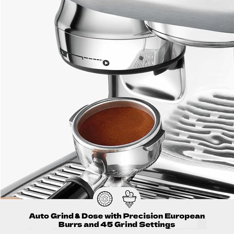 Automatic Espresso Machine with Built-In Grinder, Barista Coffee Maker with Milk Frother for Latte, Cappuccino & Cold Brew