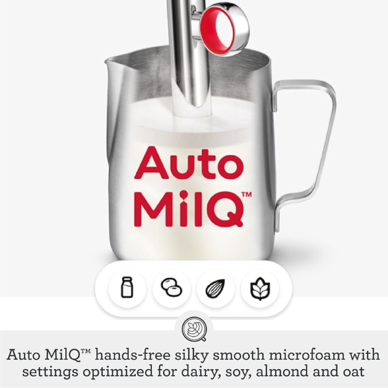 Automatic Espresso Machine with Built-In Grinder, Barista Coffee Maker with Milk Frother for Latte, Cappuccino & Cold Brew