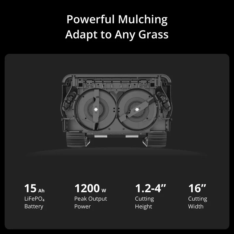 Smart Robotic Lawn Mower – Automatic Grass Cutting Robot with AI Navigation, All-Terrain Performance & Long-Lasting Battery