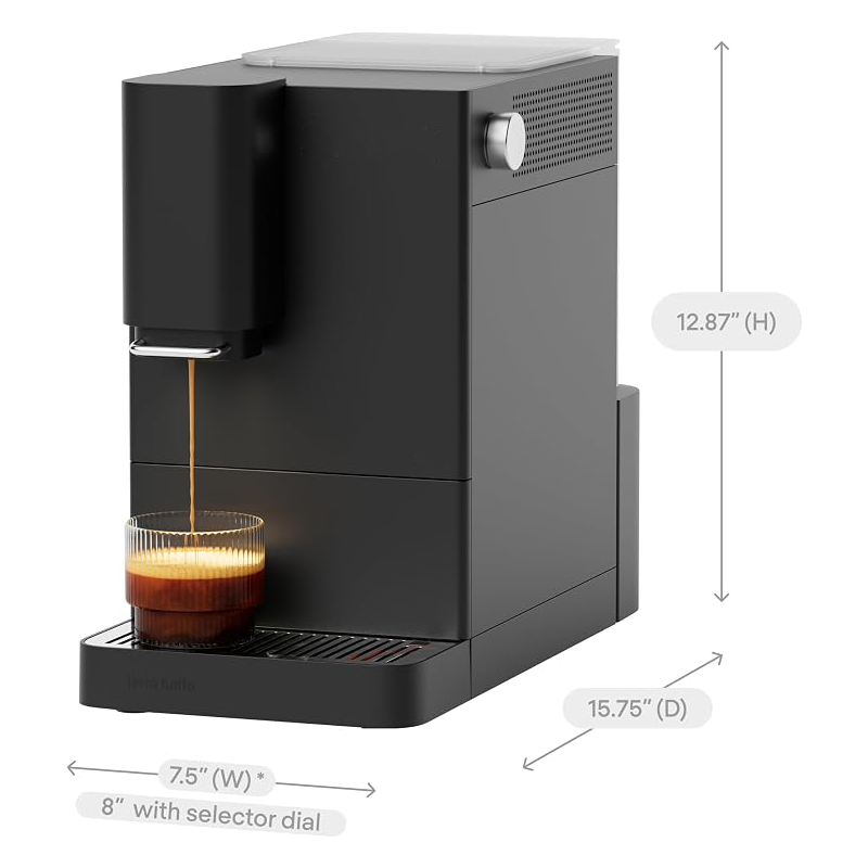 Compact Fully Automatic Espresso Machine with Built-In Grinder, Adjustable Brewing Settings, One-Touch Coffee Making & Self-Cleaning