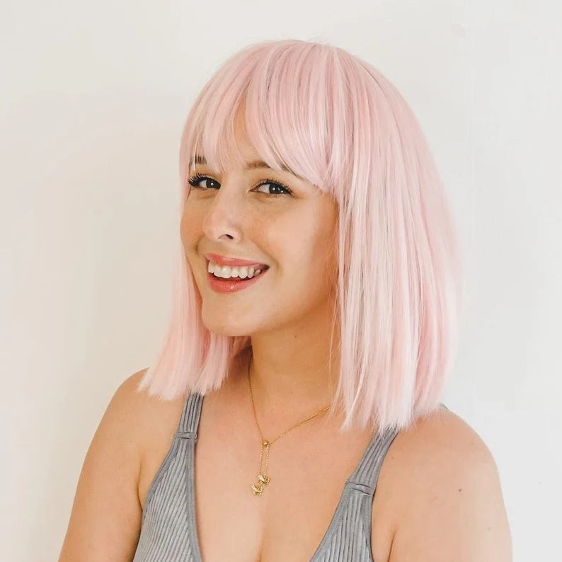 Bachelorette Party Wigs | Neon Pastel Wig with Adjustable Netting | Bridal Party Favors, Gifts, Accessories, Decor | Bachelorette Party Hat