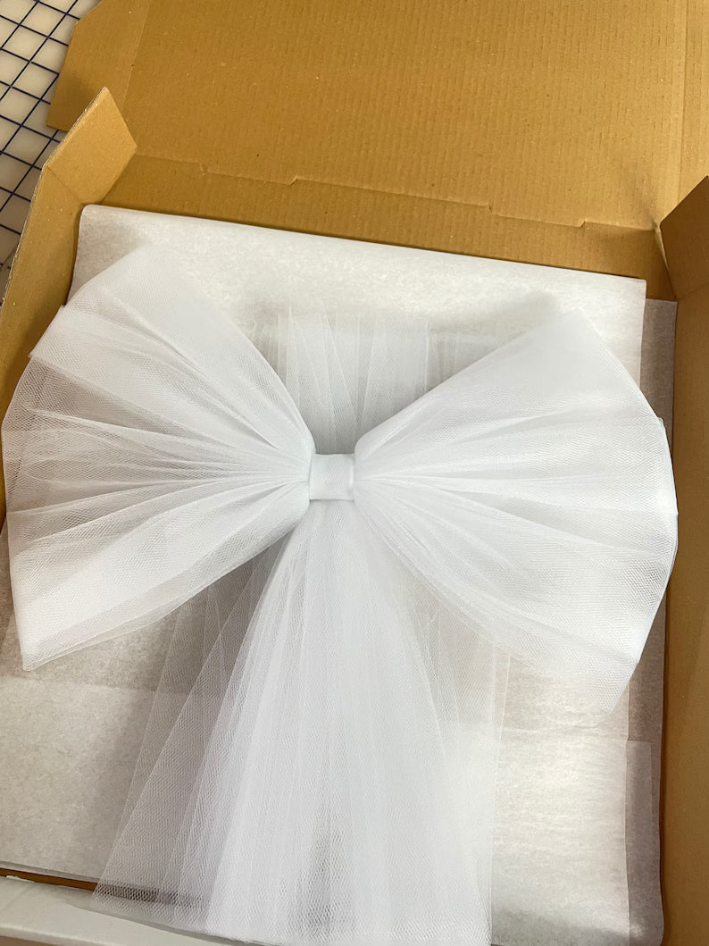 Booty Veil, Bikini Bow, Quinceanera Decor, Wedding Decor, Communion, Wedding Bow, Bachelorette Party, Bridal Bow, Formal Bow, Prom