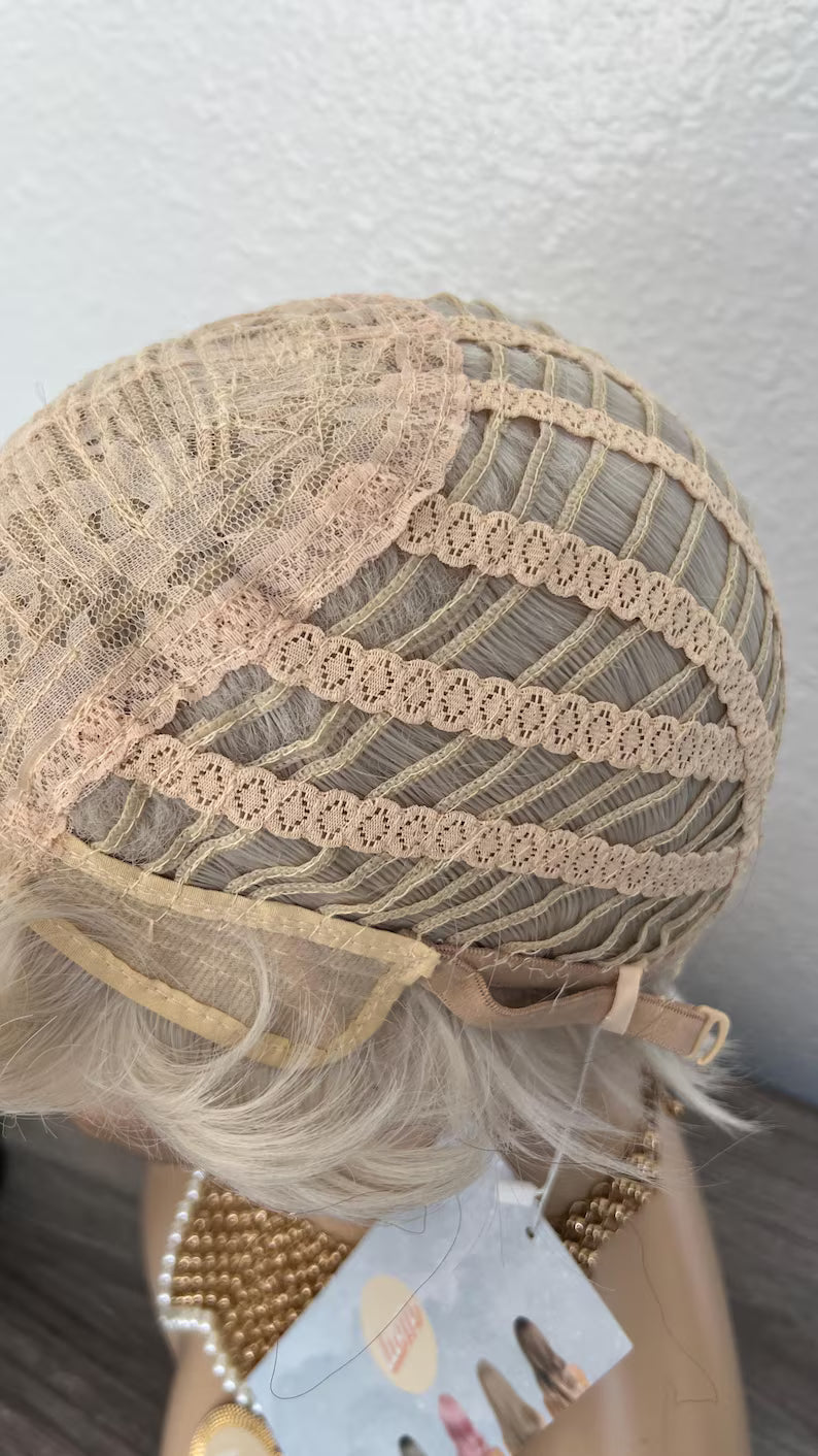 Silver Pixie Wig: Heat-Resistant Synthetic Hair | Little Wig Museum