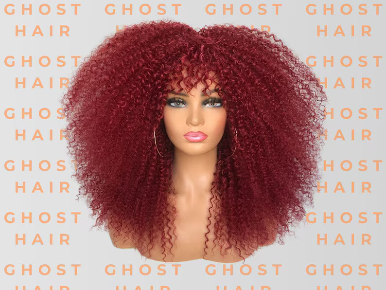 Fashion Natural Wig Ombre Blonde Afro Kinky Curly Wigs