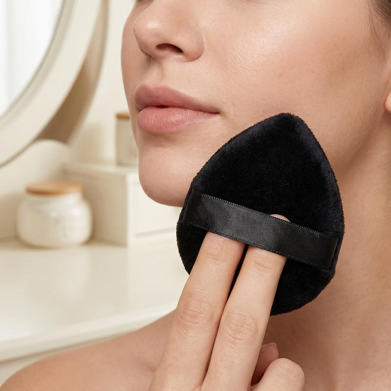 48pcs Makeup Brush Sponge Set, Black Beauty Blender Puff Kit with Wash Bag, Travel Cosmetic Tools Gift for Her