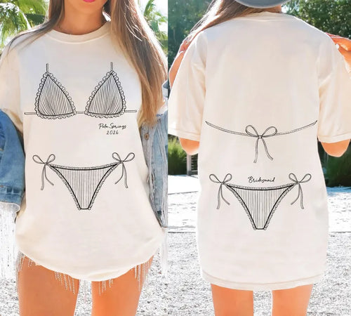 Bachelorette Bikini Shirt, Trending Bach Tee Bridesmaid Bikini Shirt, Girls Trip Shirt