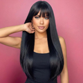 Highlight Honey Blonde Glueless Wigs Silky Long Straight Wig