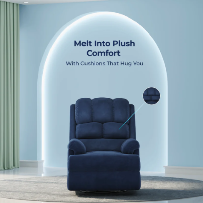 Premium Electric Recliner Chair Sofa with 270° Swivel Function, Adjustable Footrest & Luxury Living Room Comfort