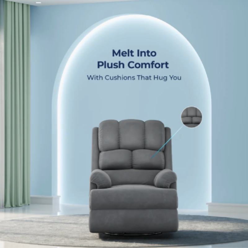Premium Electric Recliner Chair Sofa with 270° Swivel Function, Adjustable Footrest & Luxury Living Room Comfort