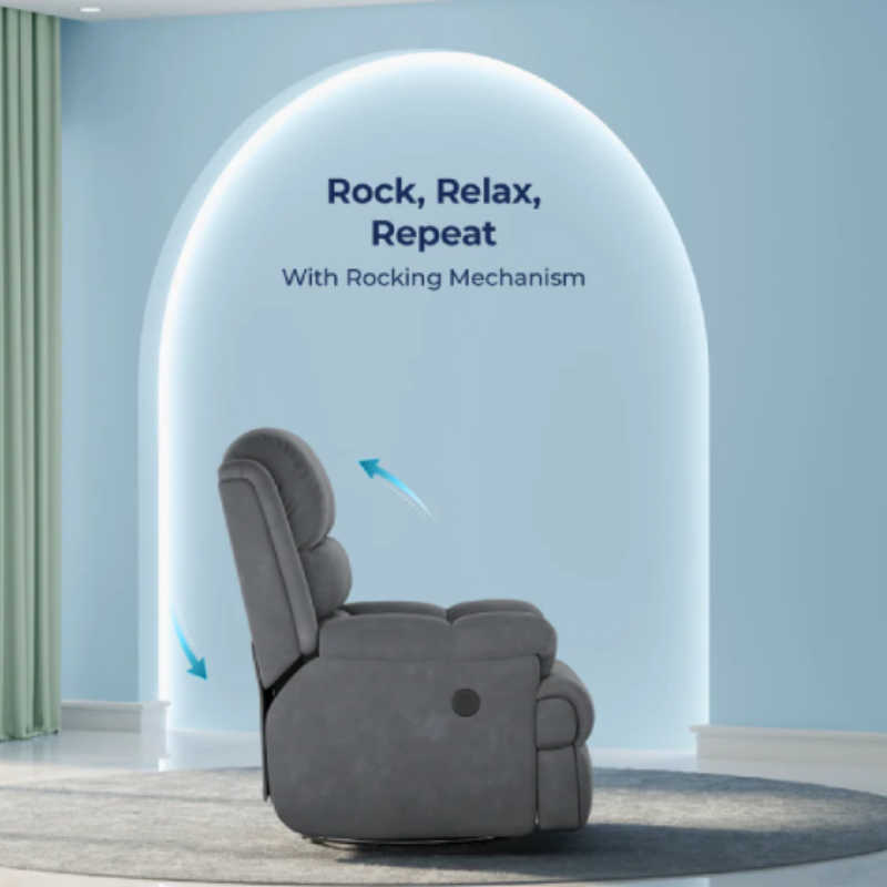 Premium Electric Recliner Chair Sofa with 270° Swivel Function, Adjustable Footrest & Luxury Living Room Comfort