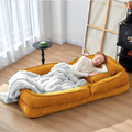 Foldable Lazy Sofa Bed Floor Chair - Adjustable Human Dog Bed for Adults Kids Floor Seats - Cozy Small Couch for Home Living Room