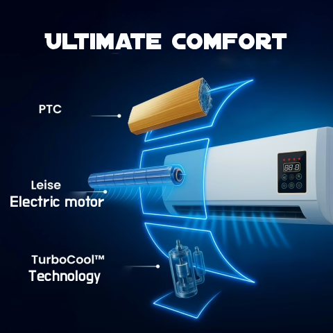 Portable Air Conditioner No Installation Required – Powerful Room Cooling Unit for Year-Round Comfort & Energy Savings