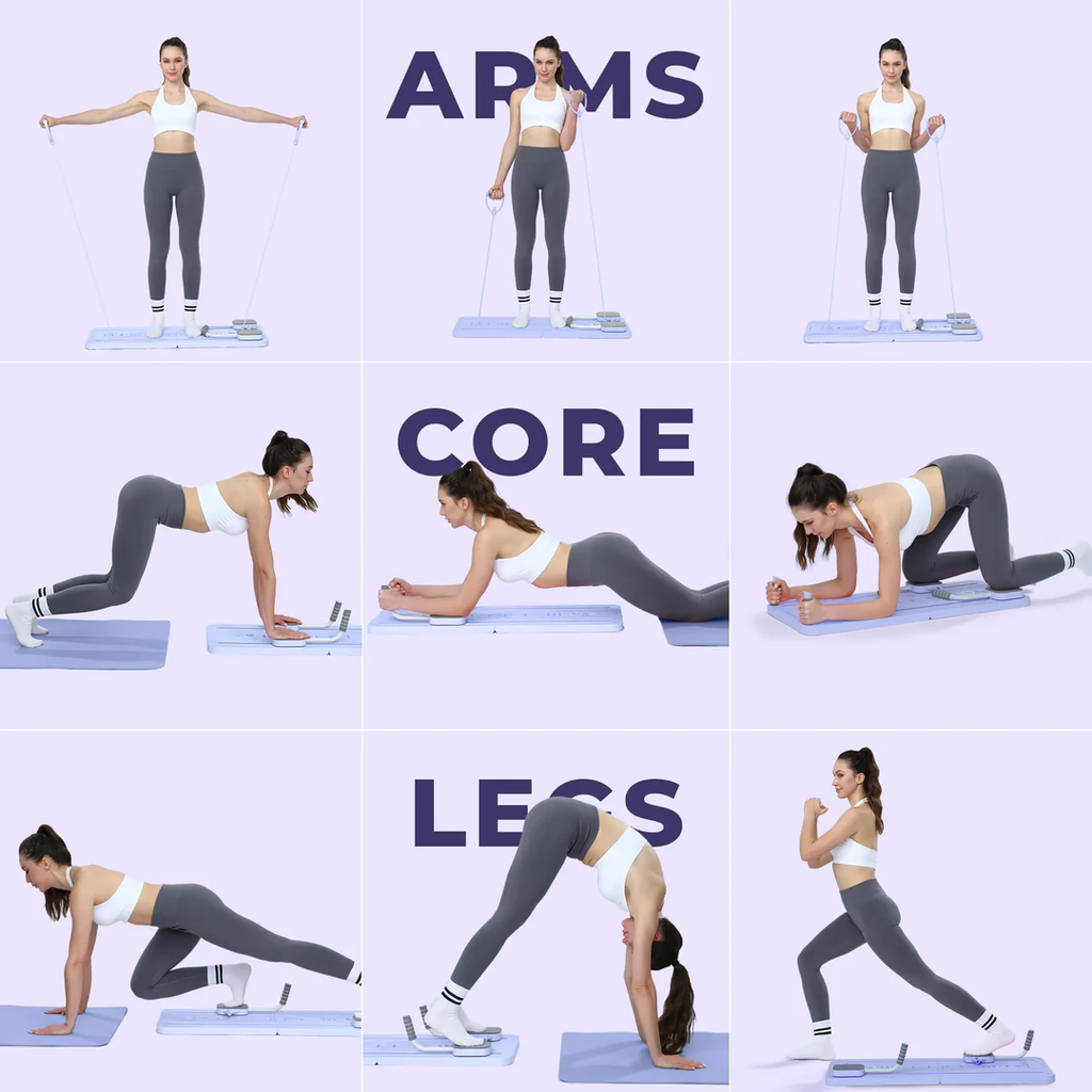 Smart Portable Pilates Reformer – Compact Home Workout Machine for Full Body Training & Daily Fitness