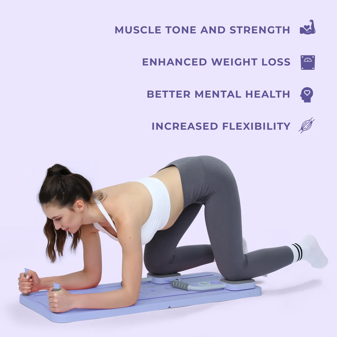 Smart Portable Pilates Reformer – Compact Home Workout Machine for Full Body Training & Daily Fitness