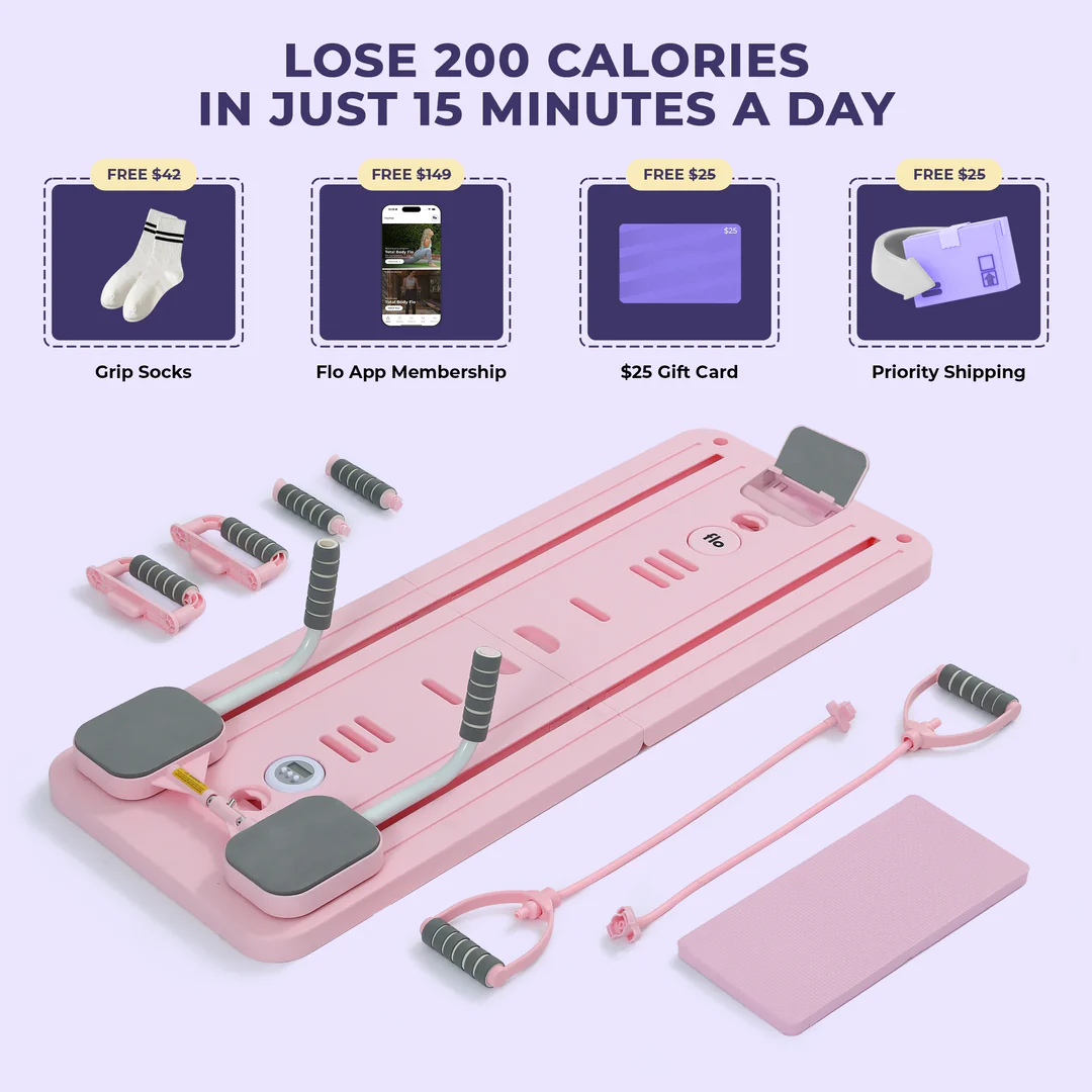 Smart Portable Pilates Reformer – Compact Home Workout Machine for Full Body Training & Daily Fitness