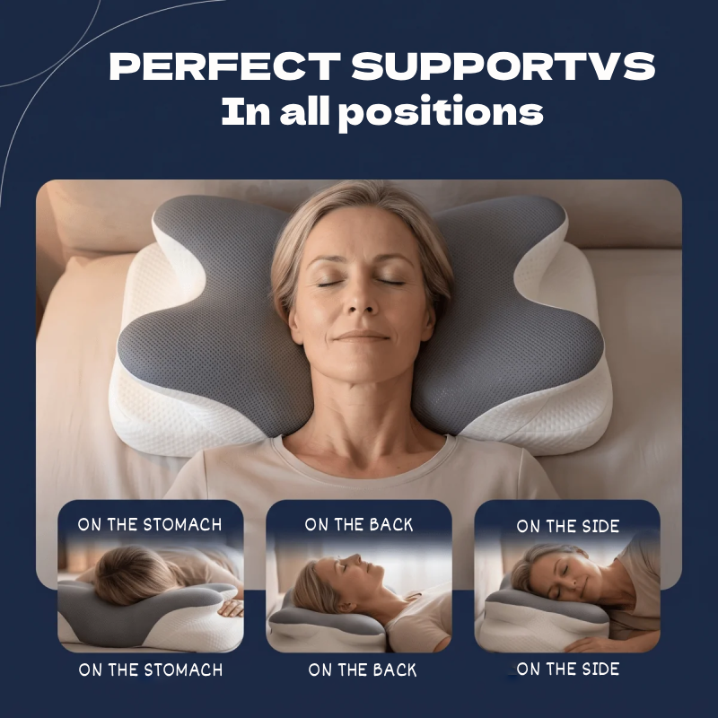Ergonomic Cervical Pillow – Memory Foam Neck Support Pillow for Better Sleep & Spinal Alignment