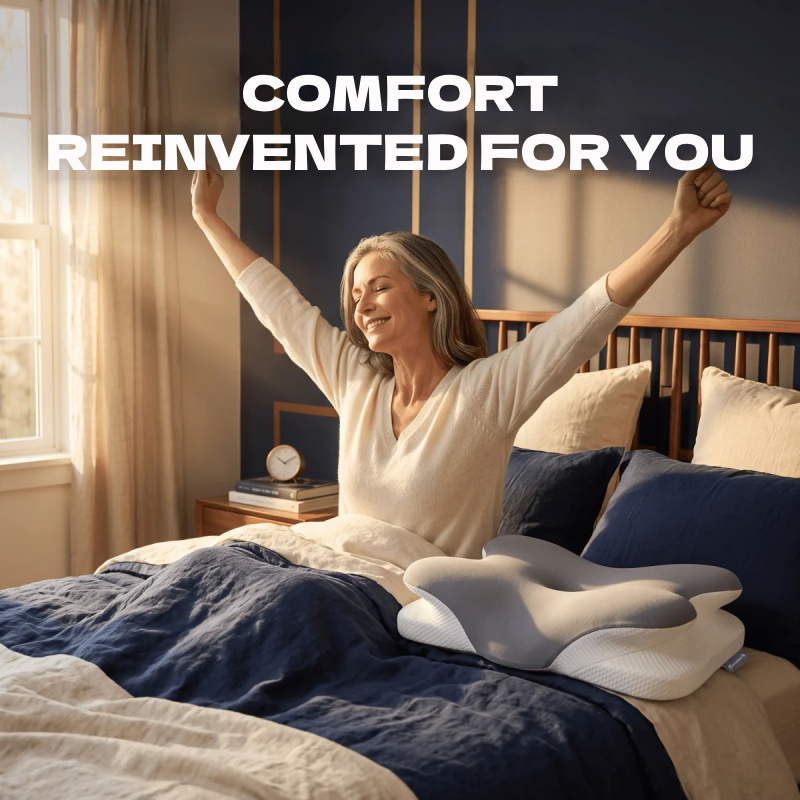 Ergonomic Cervical Pillow – Memory Foam Neck Support Pillow for Better Sleep & Spinal Alignment